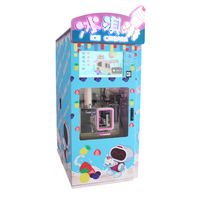 Machine à glaces intelligente entièrement automatique 24h/24, 220V, nouvelle machine distributrice en libre-service avec écran tactile, pour eau et lait, longue durée de vie