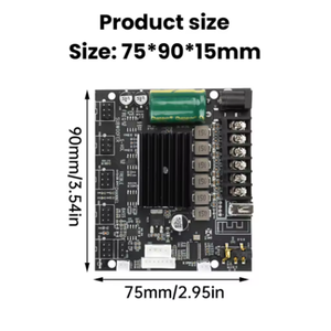 Placa Amplificadora <span class=keywords><strong>Bluetooth</strong></span> 5.0 TPA3116D2 de 12-24V MT21S de <span class=keywords><strong>2.1</strong></span> Canales, <span class=keywords><strong>50W</strong></span>+<span class=keywords><strong>50W</strong></span>+<span class=keywords><strong>100W</strong></span> con Entradas de Micrófono Dual, AUX/USB para Sistemas de Sonido KTV - Product Image 5