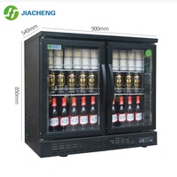 Réfrigérateur de bar/KTV à deux portes, 200L, sous comptoir, pour bière, avec compresseur Danfoss/ASPERA et refroidissement par air