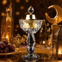 Brûleur d'encens miniature en cristal transparent poli fait main Jingpai, design tendance, cadeaux pour baby shower, décoration intérieure