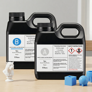 <span class=keywords><strong>Resina</strong></span> Poliuretanica per Colata 1A:1B 75D Liquida <span class=keywords><strong>Bianca</strong></span>, <span class=keywords><strong>Resina</strong></span> PU a Polimerizzazione Rapida per Modelli Prototipo e Oggetti per Effetti Speciali - Product Image 5