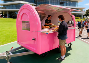 Remolques de Comida Personalizados Totalmente Equipados para Café Helado <span class=keywords><strong>Restaurante</strong></span> Pizza Food Truck Móvil con Cocina Completa - Product Image 2