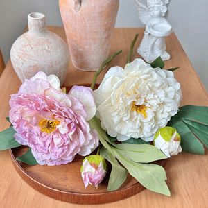 Arreglo de Flores de Peonía Artificiales, Flores de Seda de Alta Simulación, Decoración para Bodas y Hogar, Duraderas - Product Image 4