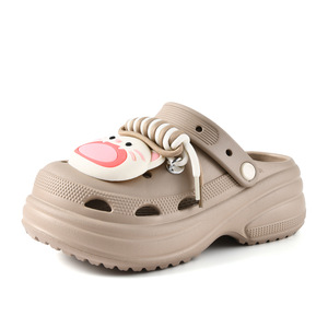 Women's Height Increasing <b>Clogs</b> EVA Closed Toe Non Slip Breathable Odor Resistant Summer Outdoor Wear Beige Pink Black Brown - Product Image 5