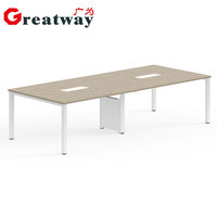 Bureaux de réunion modernes Greatway LIG-CTA-A2, garantie de sécurité, design minimaliste moderne, capacité de charge multi-personnes, bureaux de bureau modernes