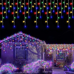 <span class=keywords><strong>Guirlande</strong></span> de rideau à Led, rideau de glace, lumière de noël pour fête de mariage, nouvel an - Product Image 1
