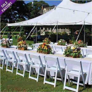 Chaises d'événement blanches de jardin en plein air en gros, chaise pliable en plastique, chaise rembourrée blanche, chaise pliante en résine Wimbledon pour mariage et fête - Product Image 4