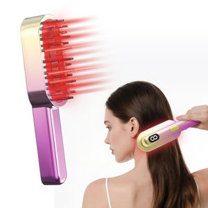 Vendita calda pettine per la crescita dei capelli rosso + blu luce con siero di importazione testa elettrica massaggiatore Anti-perdita di capelli vibrazione del cuoio capelluto massaggio pettine - Product Image 3