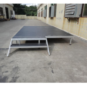 Plataforma de Escenario Portátil de Aluminio para Exteriores, Altura Ajustable, Flexible, con Superficie Antideslizante y Fácil Montaje - Product Image 5