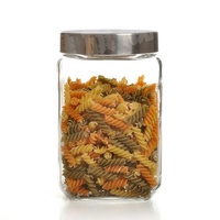 Pots à épices alimentaires en verre Borosilicate avec couvercle, grand récipient de cuisine de Style campagnard et personnalisé avec couvercle, pièces