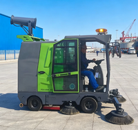 Balayeuse industrielle pour sols humides, machine de balayage de rue, nettoyeur de sols pour entrepôts et parkings