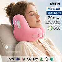 Almohada de Viaje en Forma de U, Portátil, de Espuma Viscoelástica, con Soporte de 360 Grados, Colorida, con Música Bluetooth, para Avión, OEM ODM