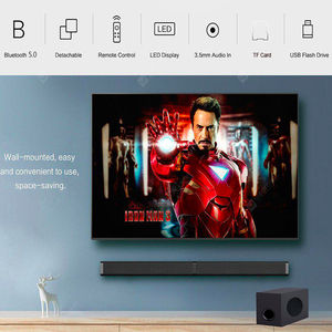 Barra de sonido para TV, altavoz estéreo con cable, Subwoofer para cine en casa, barra de sonido envolvente para <span class=keywords><strong>PC</strong></span>, Teatro 3D - Product Image 5