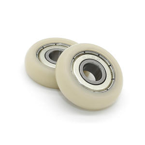 Rouleau mécanique de transmission sans poulie 608ZZ, revêtement en caoutchouc, 8*29.5*9mm, rouleaux de guidage en plastique revêtus - Product Image 1