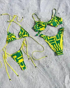 2024 produttore Custom OEM service ultimo design sexy beach swimwear sketch micro bikini mini costumi da bagno costumi da bagno in vendita