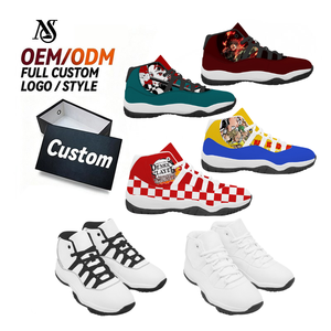 Zapatillas de Baloncesto de Caña Alta con Estampado UV Personalizado, Color Macaron, Color HD Resistente al Desgaste, Antideslizantes, Casuales, Modernas - Product Image 1