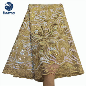 Tela de encaje bordado con Secuencia de encaje de red francesa Bestway para mujer - Product Image 2