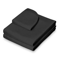 Ensemble de draps de spa en microfibre brossée de qualité supérieure 3 pièces à plat pour massage, style teint uni à un prix bon marché