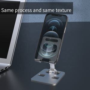 Universele Aluminium Verstelbare Mobiele Telefoon Standaard Opvouwbare Desktop <span class=keywords><strong>Tablet</strong></span> Mobiele Telefoon Houder Beugel - Product Image 4