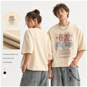 Camiseta de Algodón con Estampado Personalizado OEM, Cuello Redondo, Manga Corta, Diseño Gráfico, Informal, Básica, Suave, Transpirable, de Verano, de Alta Calidad para Hombre - Product Image 1