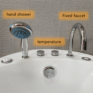 Baignoires en acrylique CLASIKAL avec baignoires de forme ovale Vente directe d'usine de baignoires modernes de massage de Shenzhen Massage à air blanc pour salle de bain - Product Image 5