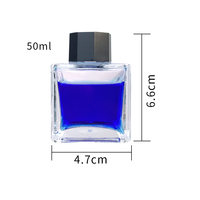 Bouteille Inwell en verre de 25ml avec logo personnalisé Style de recharge d'encre noire