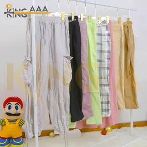 Puyi بنطلون قطن مستعمل بوليستر للرجال ملابس مستعملة من كوريا