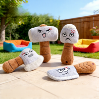 Jouet pour chien de dessin animé - Peluche interactive amusante avec expressions et sons pour Corgis, Bouledogues et petits chiens