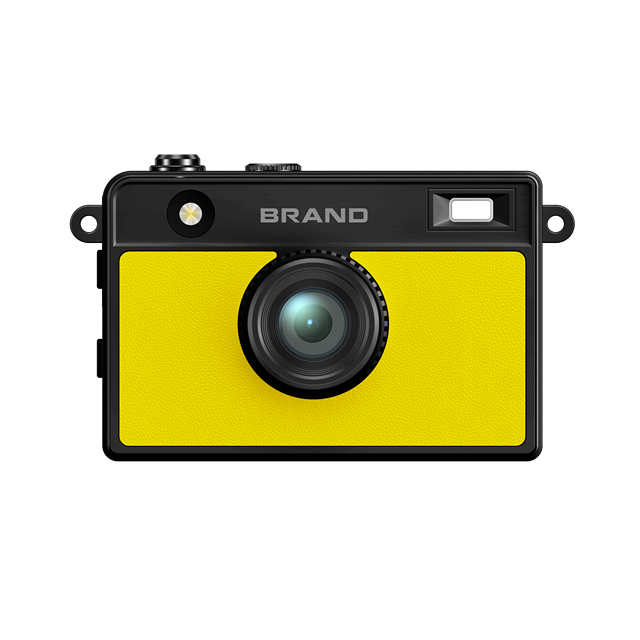 DC35S Mini Camera, Video  5MP 1080P 68-degree Wide-angle IPS LCD Display, MicroSD Storage, Vintage Patch Design, Pocket Camera