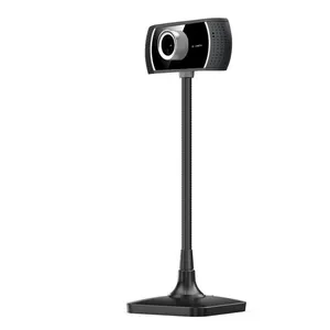 640*480 Fufan Professional Webcam 360 View Camera System Employee Cheap Price Web Cam With Ring Light