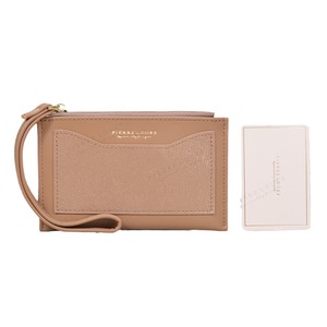Portefeuille pour femme Pierre Loues, mini porte-monnaie à fermeture éclair, couleur unie, porte-cartes, 4 pouces, usage quotidien - Product Image 5