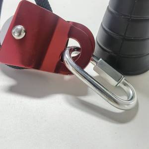Cuerda de poliéster en espiral cónica <span class=keywords><strong>con</strong></span> gancho de acero inoxidable y <span class=keywords><strong>polea</strong></span> de aluminio para máquina de entrenamiento de bíceps, tríceps, hombros y espalda - Product Image 4