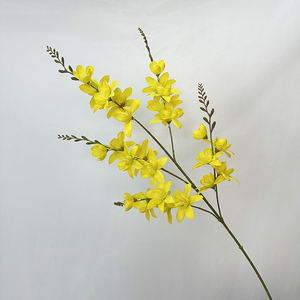 QYYM-188 WanXiangYu haute qualité jaune soie fleurs artificielle <span class=keywords><strong>Forsythia</strong></span> pour événement <span class=keywords><strong>d</strong></span>écor longue fleur artificielle orchidée - Product Image 4