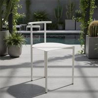 Ensemble table et chaises rondes en alliage d'aluminium tubulaire créatif pour extérieur, cour, jardin, balcon, restaurant, villa, café – Mobilier populaire