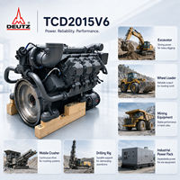 Moteur diesel DEUTZ TCD2015V06 360 kW 483 CV 11,9 L 6 cylindres turbocompressé pour machines de construction et excavatrices