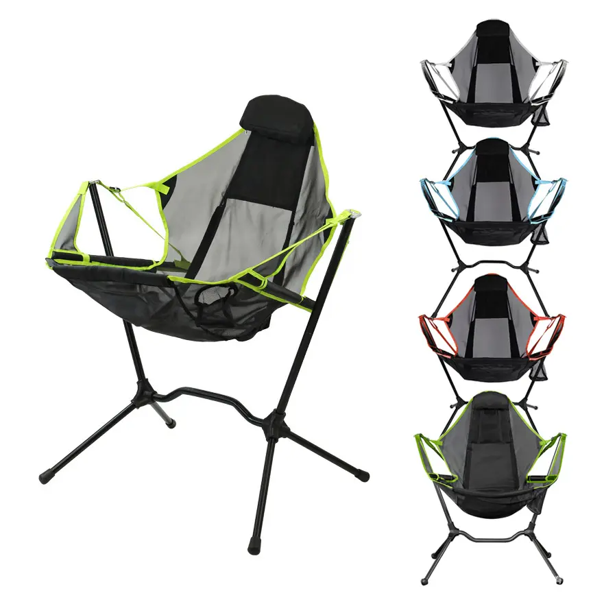 Katlanabilir piknik Modern hamak kamp Rocker Recliner Relax Ultralight alüminyum salıncak lüks açık plaj sandalyesi