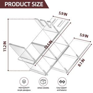 Hiện đại Acrylic Giá rượu Tủ Hình chữ nhật nhựa Countertop bảng Top giữ rượu kệ đứng cho các bên truy cập tháp kệ - Product Image 5