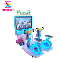 Équipement de divertissement pour parc d'attractions, machine de jeu d'arcade à monnayeur pour deux personnes, simulateur de course sportive de 47 pouces