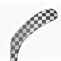 Bâton de hockey sur glace en carbone 24K haute performance, motif ondulé sur l'axe et la lame, bâton composite durable pour les tournois de ligue sur glace