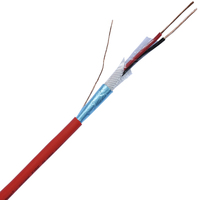 Câble d'alarme incendie industriel PH30 PH120, blindé, isolé en PVC, 2 conducteurs, cuivre nu, résistant au feu, certifié CE