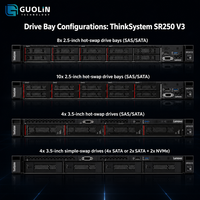 ThinkSystem SR250 V3 1U Rack Server Perangkat Keras Enterprise Ringkas untuk Infrastruktur IT Kantor SMB dan Server Hosting IDC
