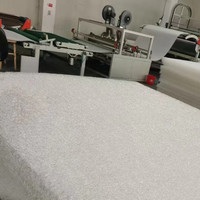 Matelas en fibres d'air POE 4D avec dessus en latex, machine d'extrusion pour matelas double