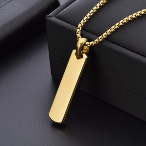 Cadena larga para suéter de hombre, de acero inoxidable con diseño de bambú y letras, estilo hip-hop, versátil, de moda, para venta transfronteriza - Product Image 2