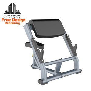 <span class=keywords><strong>Banc</strong></span> de <span class=keywords><strong>musculation</strong></span> - Construction métallique pour des entraînements ciblés des bras, équipement de gym professionnel, entraînement de force en intérieur - Product Image 1