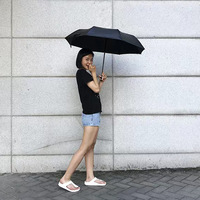 Parapluie publicitaire créatif portable pour femme, ouverture automatique en 3 secondes, baleines en acier, protection UV, idéal pour les voyages
