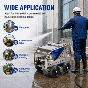 EU 500Bar 7250PSI High Machine SS304 18L/min 380V High <b>Cleaners</b> for Sewer Cleaning - Product Image 1