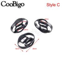 100 pièces embouts de verrouillage de cordon, pince de butée en plastique, Clip de corde coulissant, bricolage de lacet, sacs à cordon, accessoires de lanière de vêtement noir