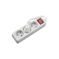 Placa de enchufe de extensión de amplia compatibilidad, enchufe Universal, tira de alimentación de la UE, cable de extensión de 3 vías, Protector contra sobretensiones, tira de alimentación,