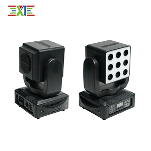 XJ Factory Direct - Nueva Luz Móvil de Cabeza 9 Matrix de 120W RGBW 4en1 DMX512 con LED Auxiliar para Iluminación de Escenarios, DJ, Discotecas y Eventos - Product Image 5