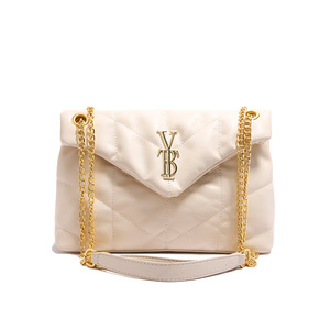 <span class=keywords><strong>Sac</strong></span> bandoulière matelassé texturé haut de gamme pour femme, style 2026, avec fermeture éclair à chaîne, pour le marché international - Product Image 3